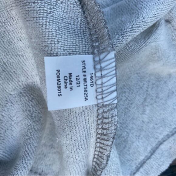 Wildfox Star Cropped Hoodie Sweatshirt Grey Large - Picture 8 of 8